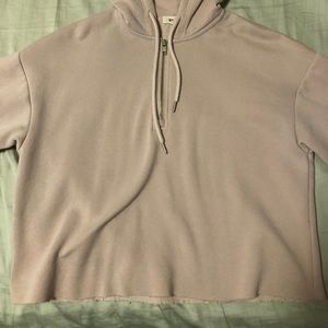 Cropped Quarter Zip Hoodie
